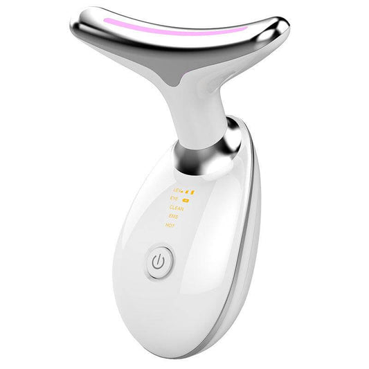 EMS Thermal Neck Lifting And Tighten Massager Electric Microcurrent Wrinkle Remover LED Photon Face Beauty Device For Woman - Beauty Lifts Her