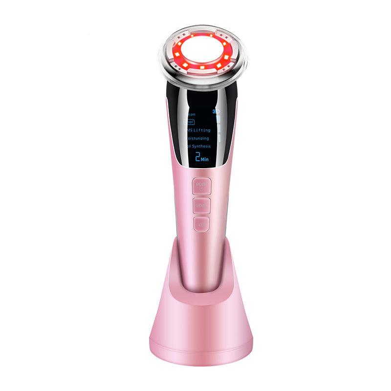 Ultrasonic LED Photon Vibration Light Therapy Massage Apparatus Micro-current Beauty Apparatus - Beauty Lifts Her